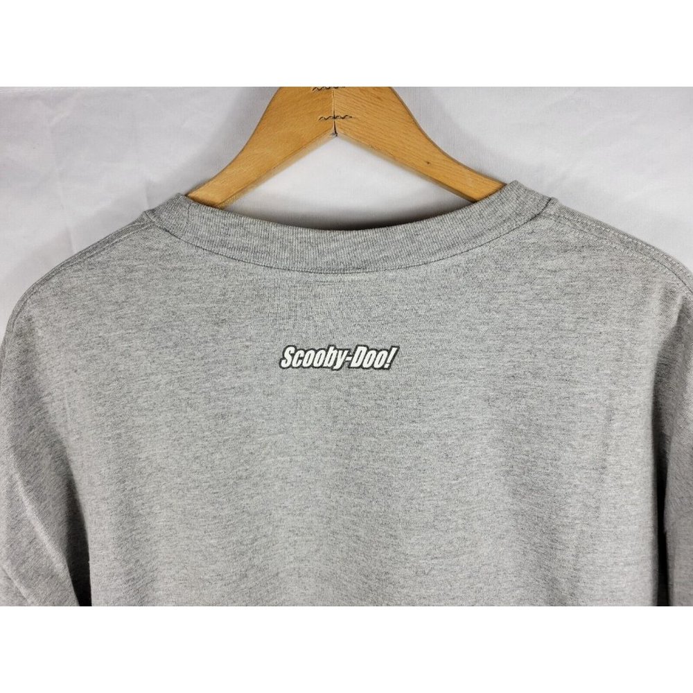 Scooby Doo Shaggy Vintage Cartoon TV Promo Long Sleeve T Shirt Size XL Gray - Picture 7 of 7
